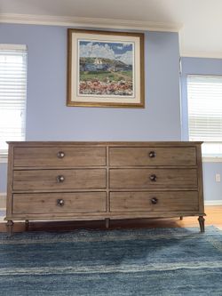 RH Maison 6-Drawer Dresser – Antiqued Grey Finish