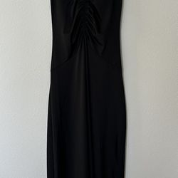 Elegant Black Off-Shoulder Maxi Dress – TEN (Size XS)