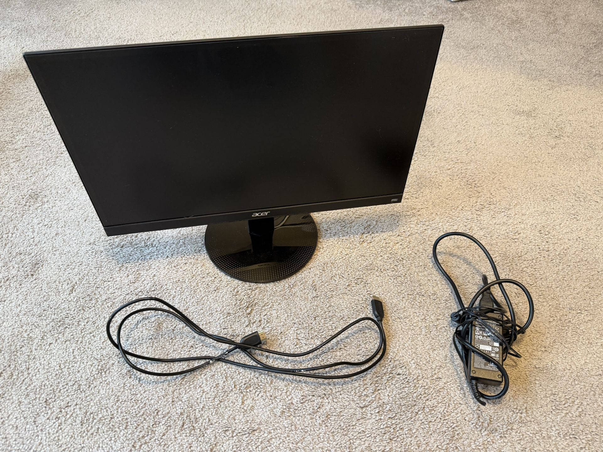Acer 22 inch monitor with hdmi cable 