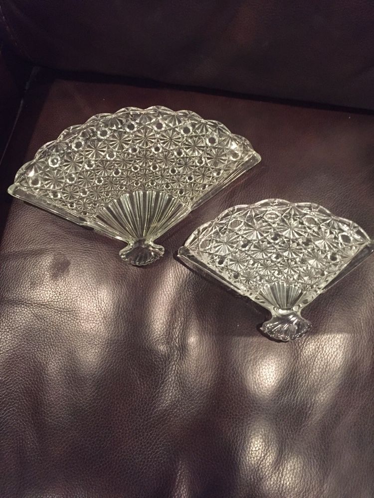 A Pair Of Vintage Glass Candy/Relish Dishes .