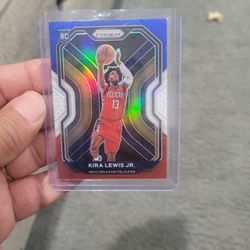Kira Lewis Jr.  Rookie Red ,white, Blue  Silver Prizm Basketball Card 