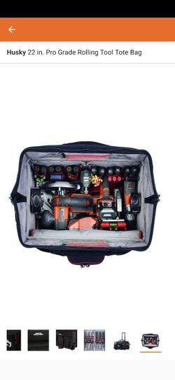 Husky 22 Inch Rolling Tote Pro Review - Tool Bag