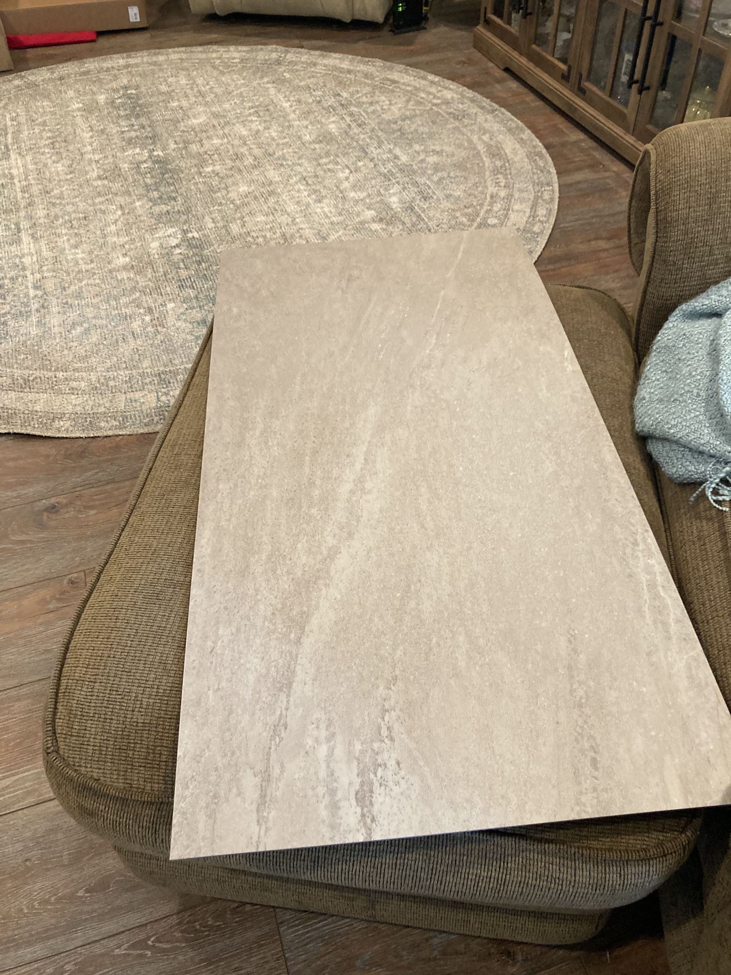 Luxury Vinyl Tile 18”x36” Bathroom Laundry Room Glue Down Floor