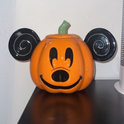 Mickey Pumpkin Cookie Jar