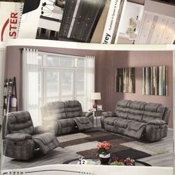 Sofa And Love Seat :Leathered  Set and Reclining .The delivery is included.