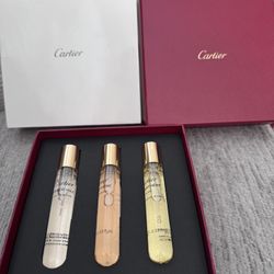 Cartier 3 piece perfume set (New)