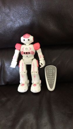 Pink robot toy