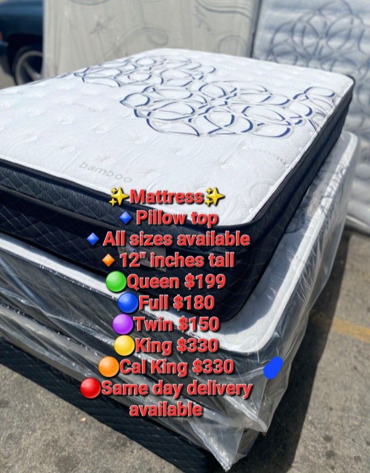 🌟🌙💤🛏Mattress Pillow Top 12