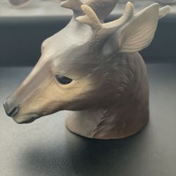 Vintage Deer Head Vase 
