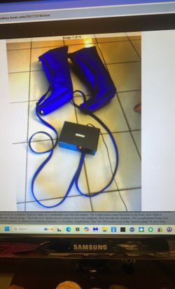 LYMPHEDEMA Boots With 2 - 4 chamber leg sleeves size small