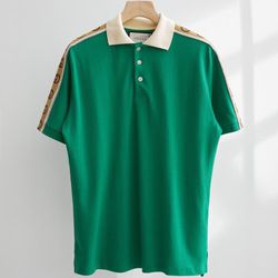 Gucci Men’s Green Polo Shirt New 