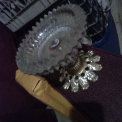Vintage Crystal Ashtray 