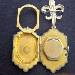 Antique Ornate Floral Gold Filled Watch/pendant 