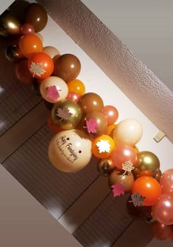 Thanksgiving balloon decorative garland