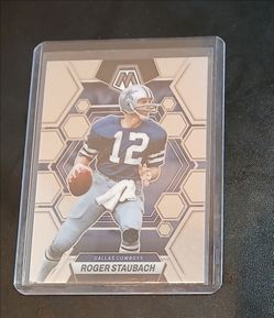 Roger Staubach Chrome card in a hard protective case. $5