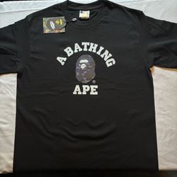 Black And Blue Camo Black Bape Tee 