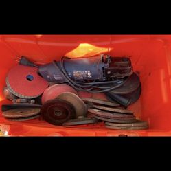 Hand held Angle Grinder And Pads