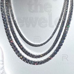 💎 Iced Out Moissanite Tennis Chain – VVS Clarity, 925 Sterling Silver 💎
