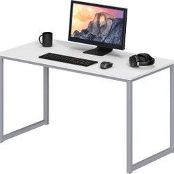 2 White Office Desks – 40” Compact Desks (Set of 2)