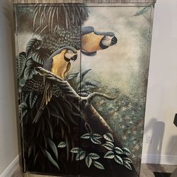 Eclectic Armoire  Storage Shelves With Drawers