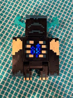 Mattel Minecraft Warden action figure featuring lights, sounds, & an attack mode