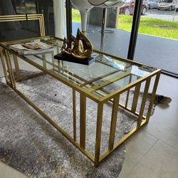 New Gold Coffee Table - Finance Available 