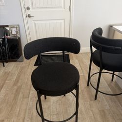Black Bar Stools 95.00 A Piece 