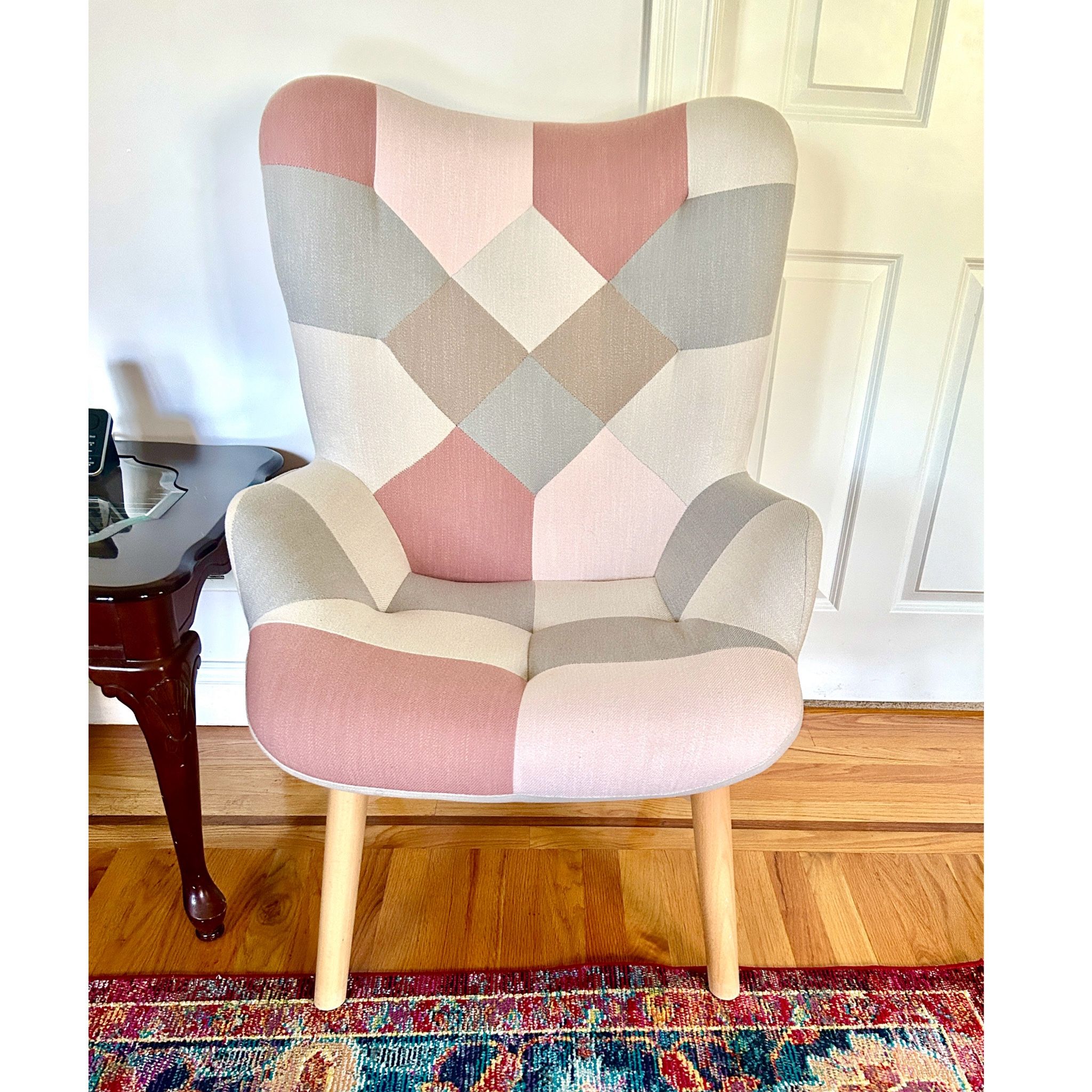 Arm Chair, Colourful Patchwork - Like New