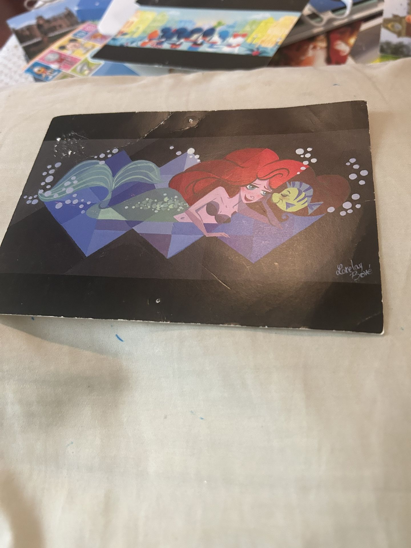Ariel And Flounder Postcard