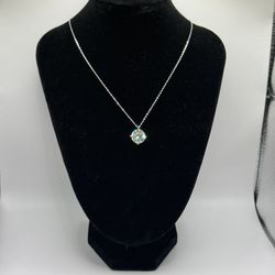 S925 Silver Moissanite Necklace VVS1 Certified 