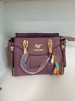 Finn & Rain Purple Structured Handbag