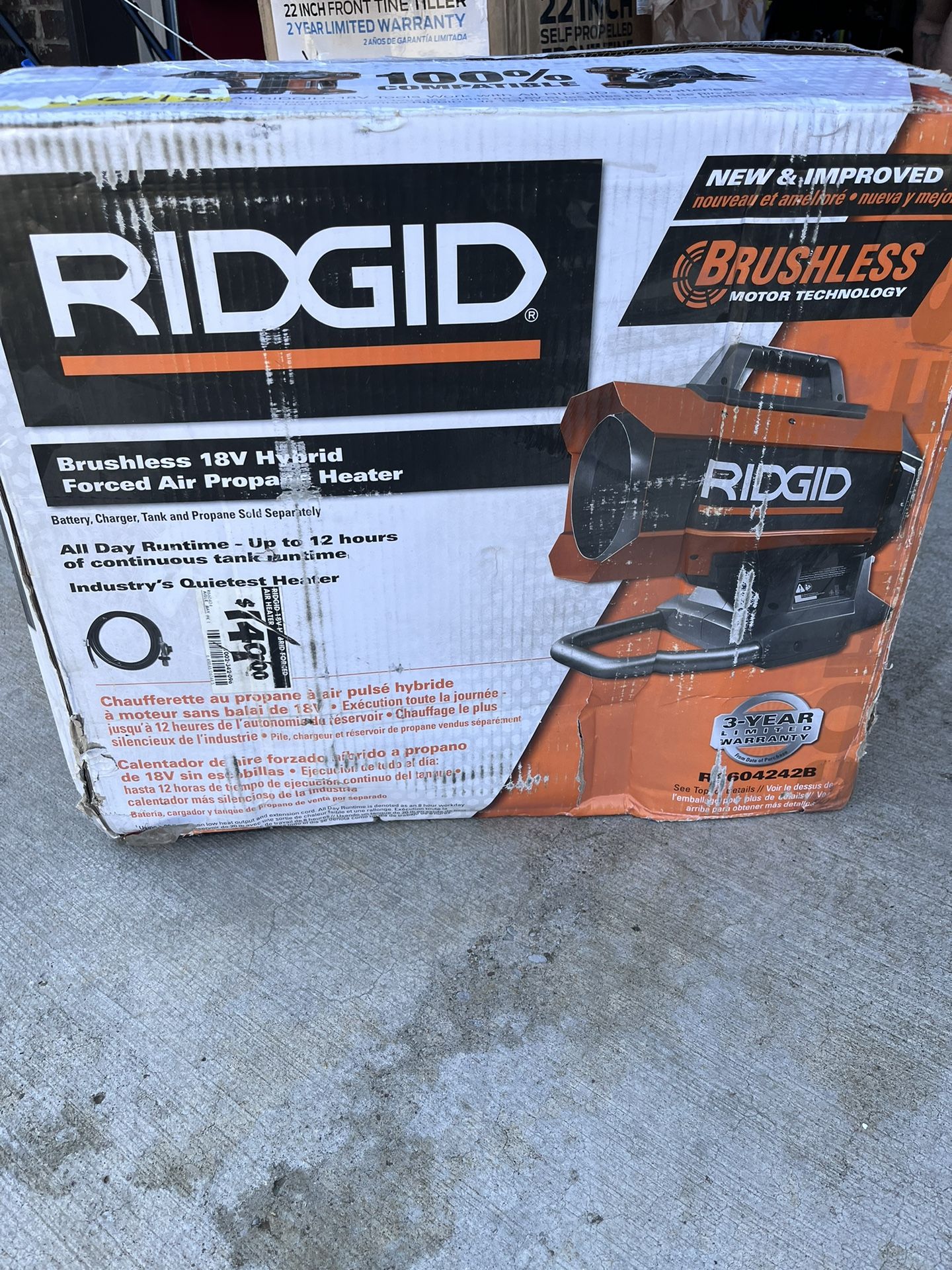 Ridgid Brushless 18v Hybrid Propane Heater for Sale in Madison, AL - OfferUp