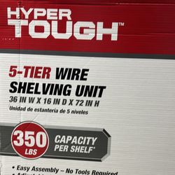 Hyper Tough 5-tier Wore  Shelving unit 