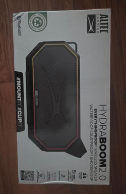 Open box Awesome Altec Lansing HydraBoom 2.0 wireless speaker