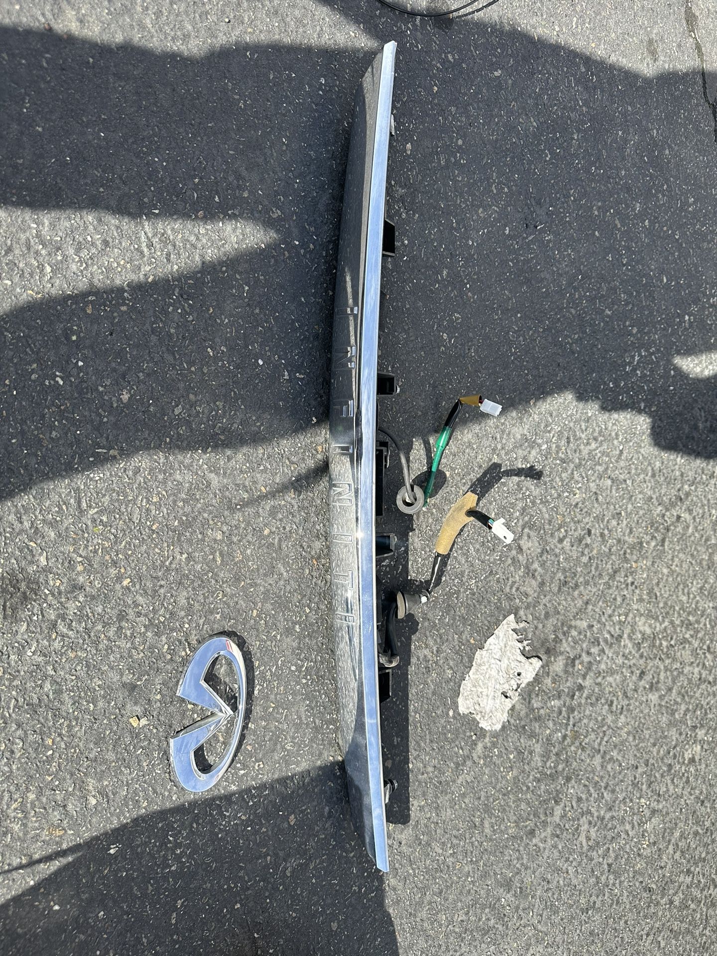 2014-2017 Infiniti Q50 Rear Trunk Molding W/ Camera Chrome