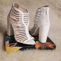 Kayleen Hilde Caged Block Heel Sandal