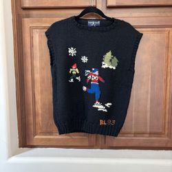 Vintage 80s Ralph Lauren Polo Wool Sweater Vest RL83