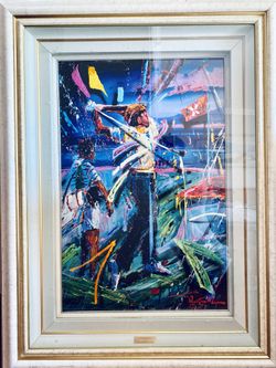 Original Christian Riese Lassen Oil On Canvas Painting "Power Drive" Artist Collection