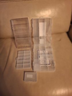 Clear Plastic Organizer Boxes Set
