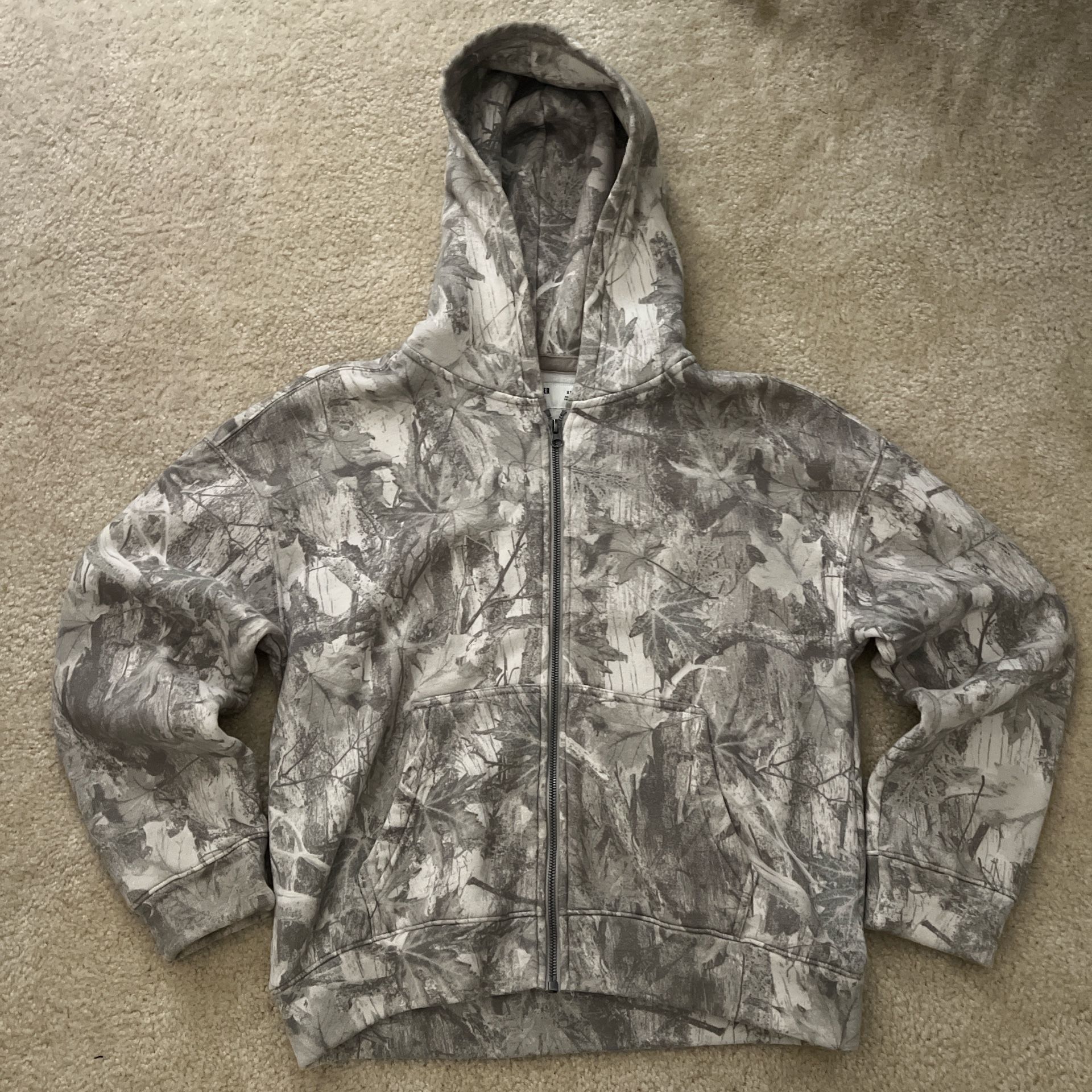 duck camo hollister zip-up hoodie