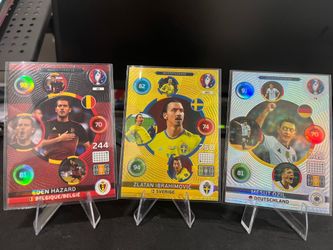 Panini Adrenalyn XL UEFA EURO 2016 Insert 3-Card Lot Hazard, Ozil, Ibrahimovic.