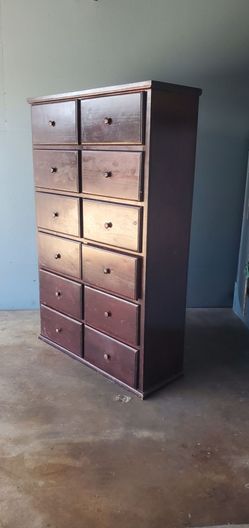 Big Wooden Dresser 75"T. ×48"L