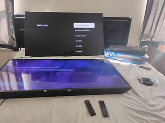 Two TV and sound bar