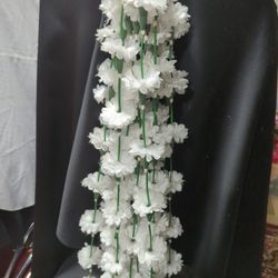 White Silk Flower Strands 