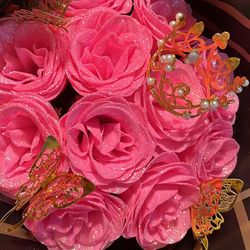 Bouquet of a Dozen Glitter Roses
