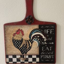 Chicken Paddle Wall Art