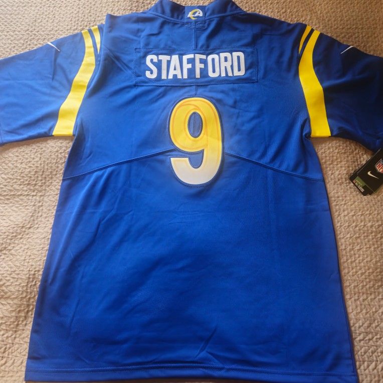 Rams Stanford Blue Stitched Blue Jersey