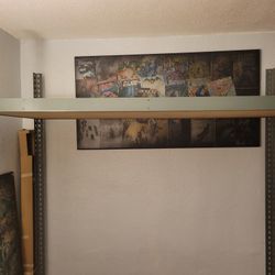 Metal shelves 