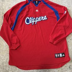 los angeles clippers team issued adidas warm up pullover sweatshirt Mens Size XXL, Not Harden, Kawhi, Paul, Griffin, Brand, Jordan, Nike, Kobe, Lebron