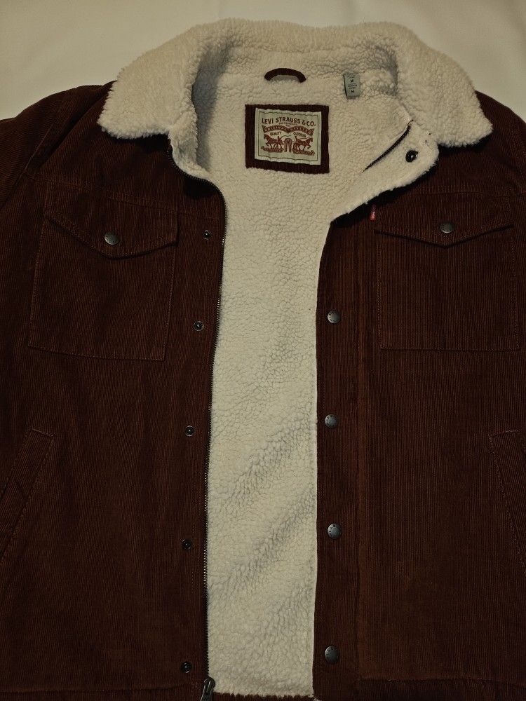 CORDUROY VINTAGE FIT SHERPA TRUCKER JACKET